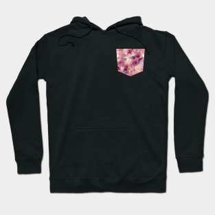 Pocket - Smoky Marble Watercolor Pink Hoodie